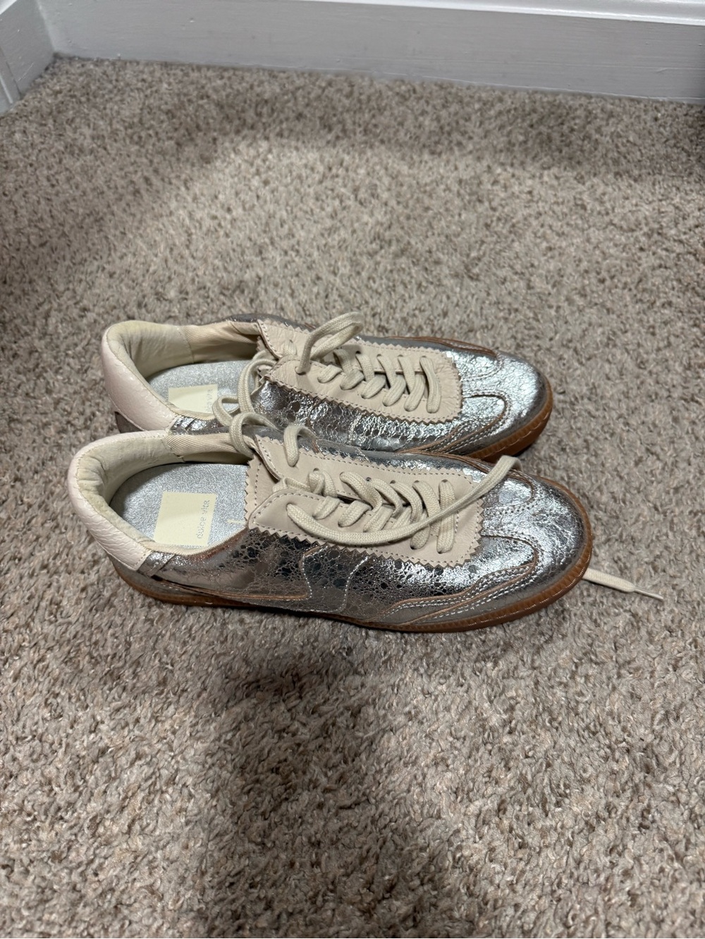 Dolce Vita Notice Lace Sneakers Platinum